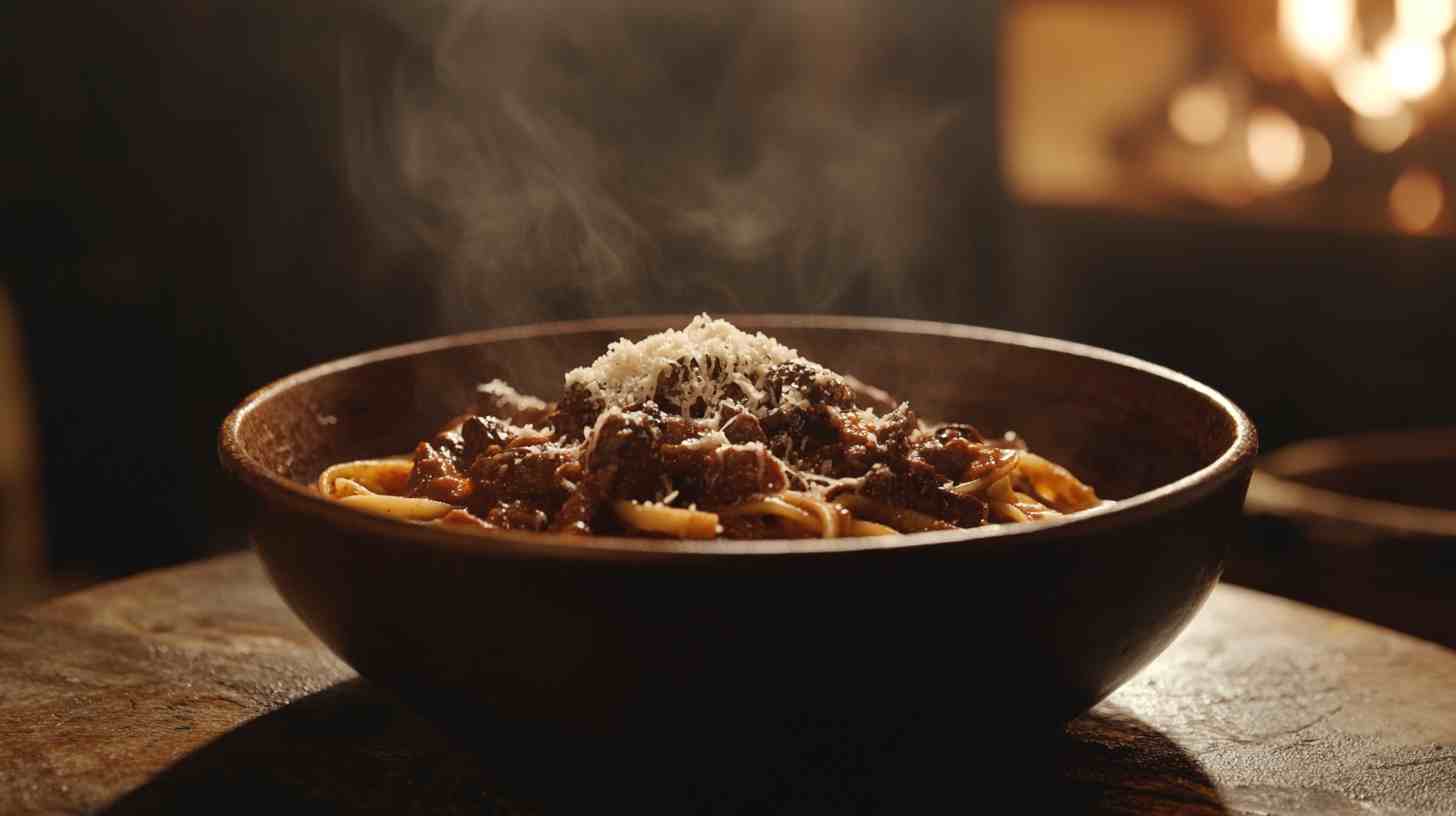 Comforting Slow Cooker Beef and Mushroom Ragù