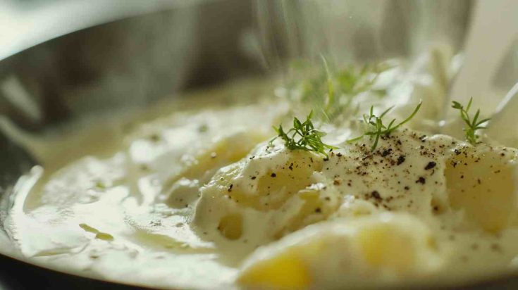 Slow Cooker Creamy Potato and Leek Soup