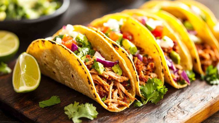 Crock Pot BBQ Pulled Pork Tacos with Cilantro Lime Slaw