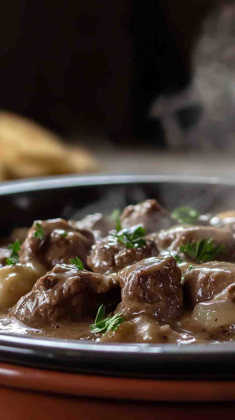 Easy Slow Cooker Beef Stroganoff Set It & Forget It Easy Slow Cooker Beef Stroganoff Set It & Forget It