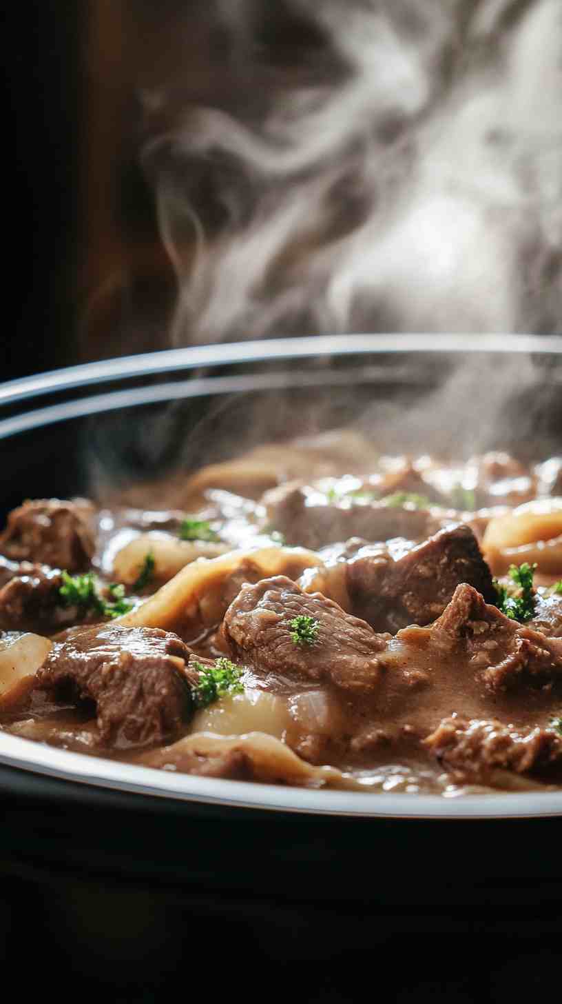 Easy Slow Cooker Beef Stroganoff Set It & Forget It Easy Slow Cooker Beef Stroganoff Set It & Forget It