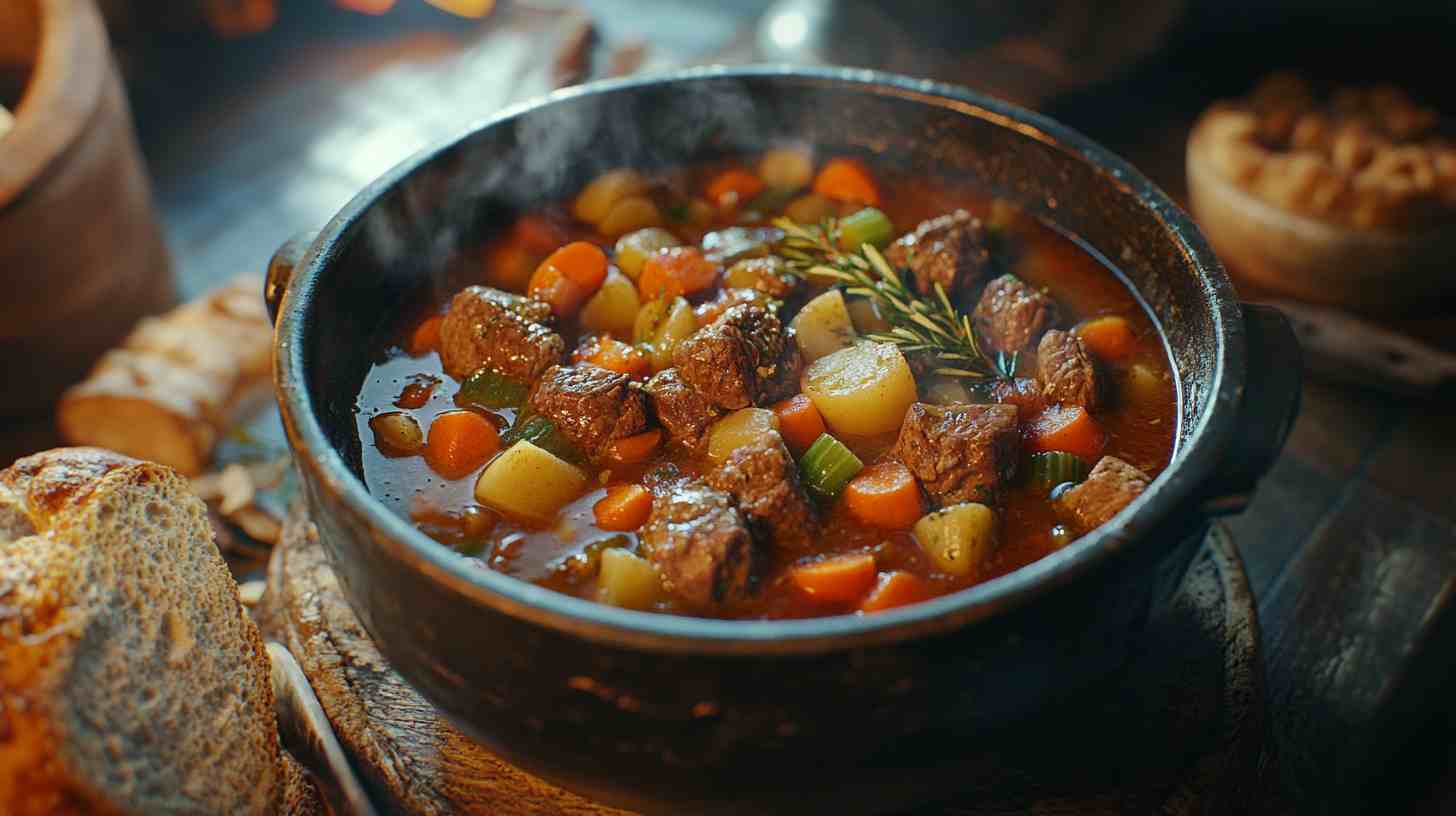 Hearty Slow Cooker Beef and Vegetable Soup