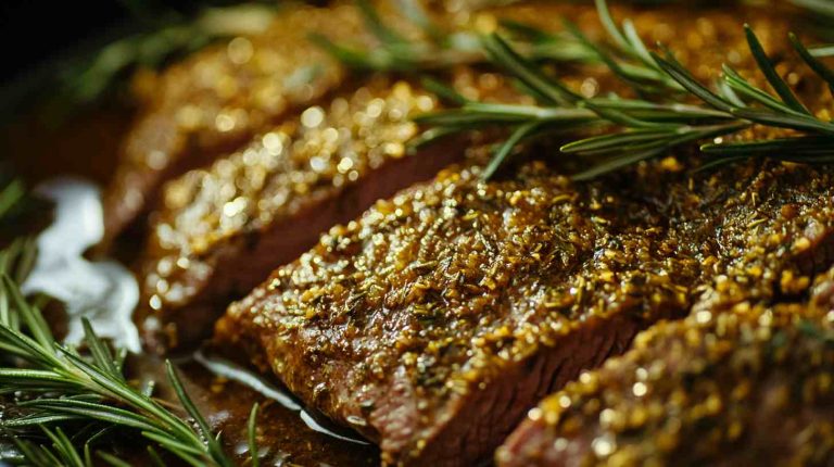 Herb-Crusted Sirloin Tip Roast in the Crock Pot