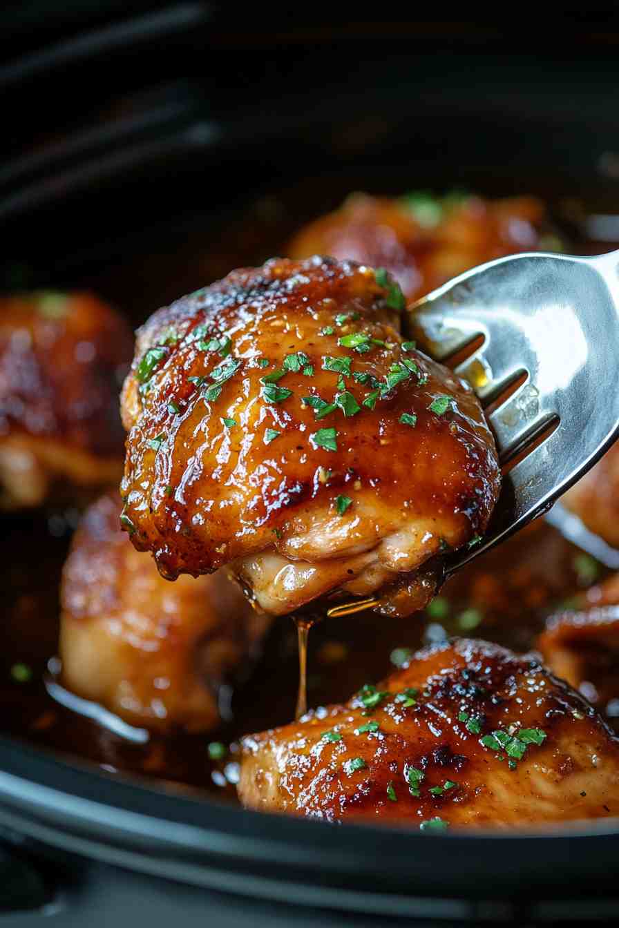 Honey Garlic Boneless Chicken Thighs in the Crock Pot Honey Garlic Boneless Chicken Thighs in the Crock Pot