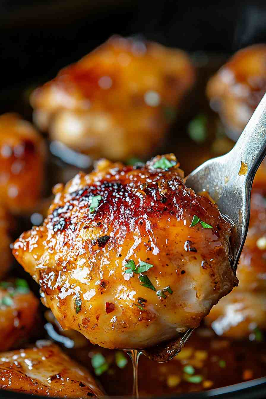Honey Garlic Boneless Chicken Thighs in the Crock Pot Honey Garlic Boneless Chicken Thighs in the Crock Pot