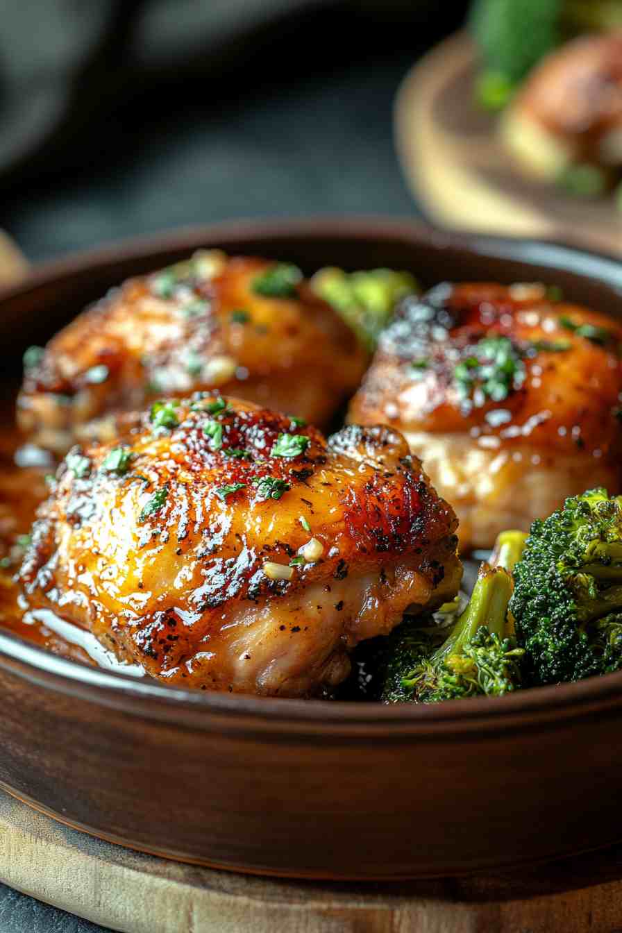 Honey Garlic Boneless Chicken Thighs in the Crock Pot Honey Garlic Boneless Chicken Thighs in the Crock Pot