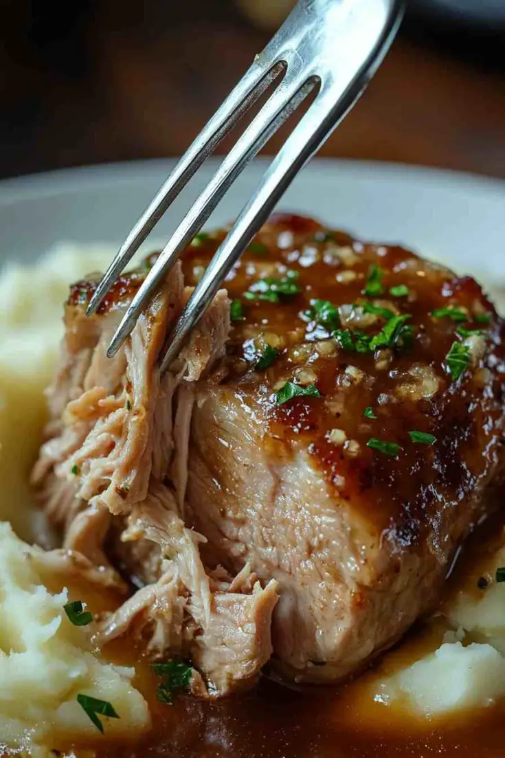 Honey Garlic Boneless Pork Loin in the Slow Cooker