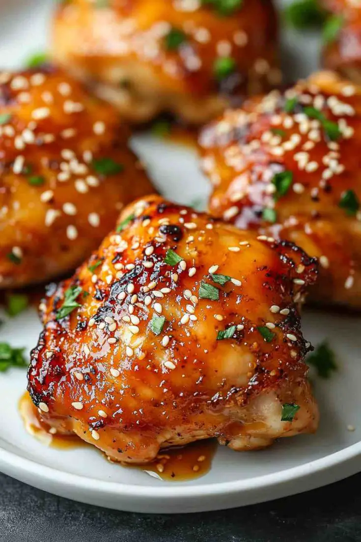 Honey Garlic Crock Pot Boneless Skinless Chicken Thighs