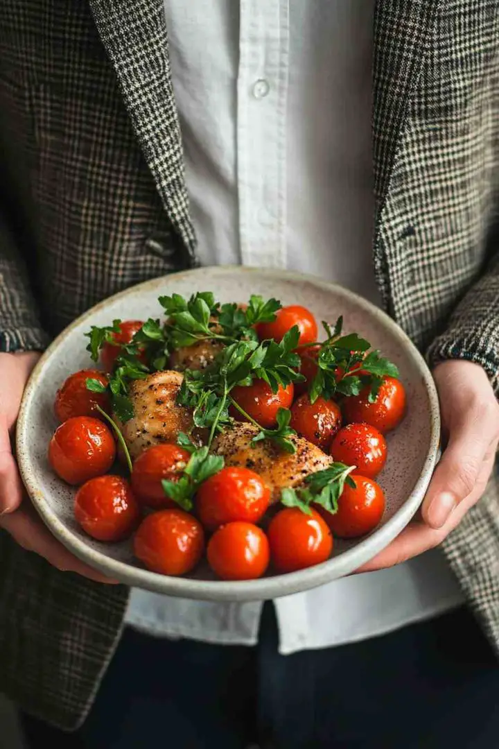 Italian Herb and Tomato Slow Cooker Chicken Thighs