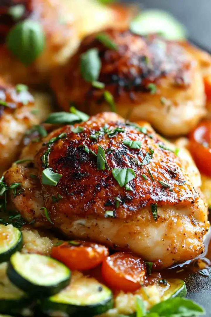 Italian Herb and Tomato Slow Cooker Chicken Thighs