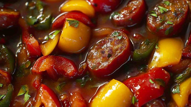 Slow Cooker Italian Sausage and Peppers