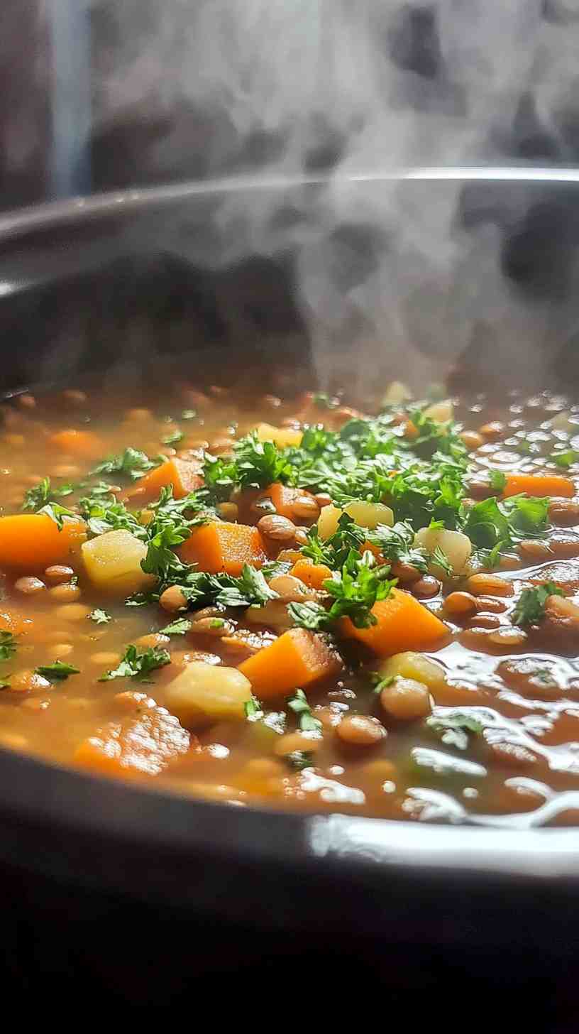 Slow Cooker Lentil and Vegetable Stew Slow Cooker Lentil and Vegetable Stew