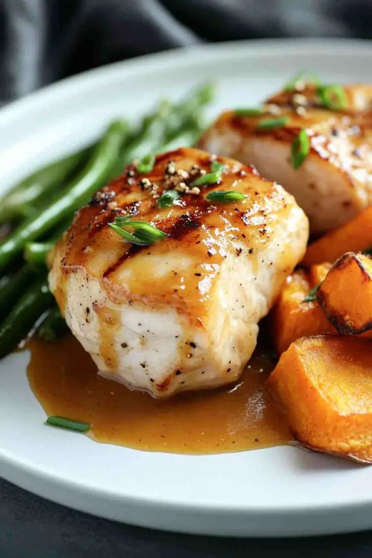 Maple Dijon Boneless Chicken Thighs with Sweet Potatoes