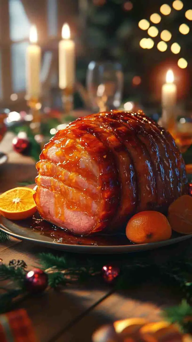 Slow Cooker Orange Glazed Ham