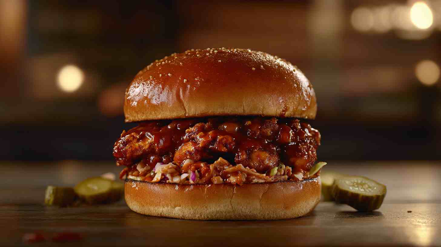 Slow Cooker Pulled BBQ Chicken Sandwiches