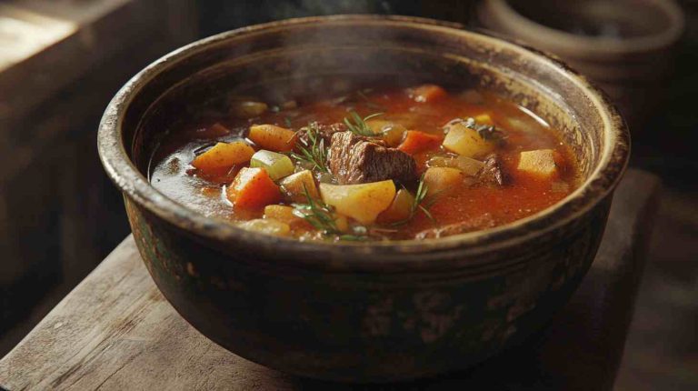 Rustic Crock Pot Beef and Farmhouse Vegetable Soup