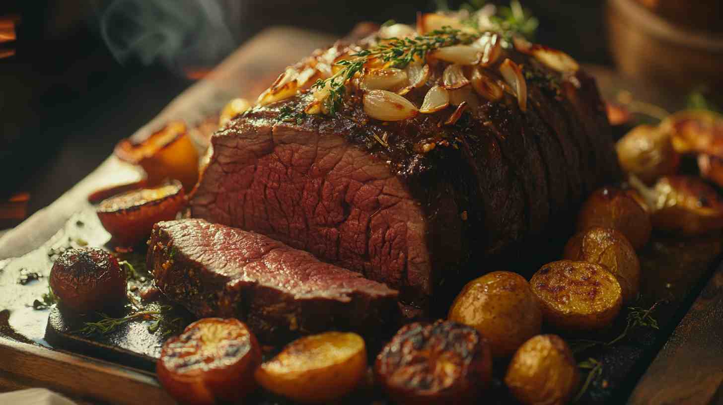 Savory Garlic & Herb Slow Cooked Beef Roast