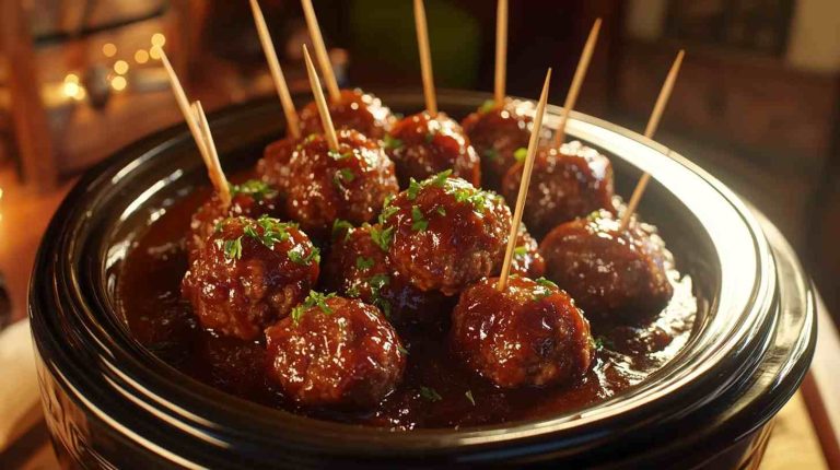 Slow Cooker BBQ Meatballs