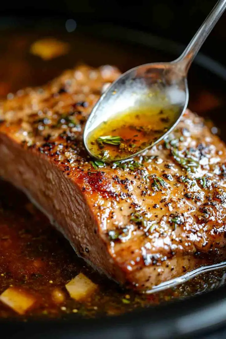 Slow Cooker Herb-Crusted Boneless Pork Loin