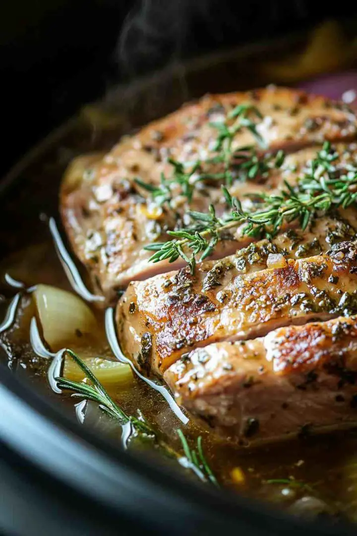 Slow Cooker Italian Herb Boneless Pork Loin