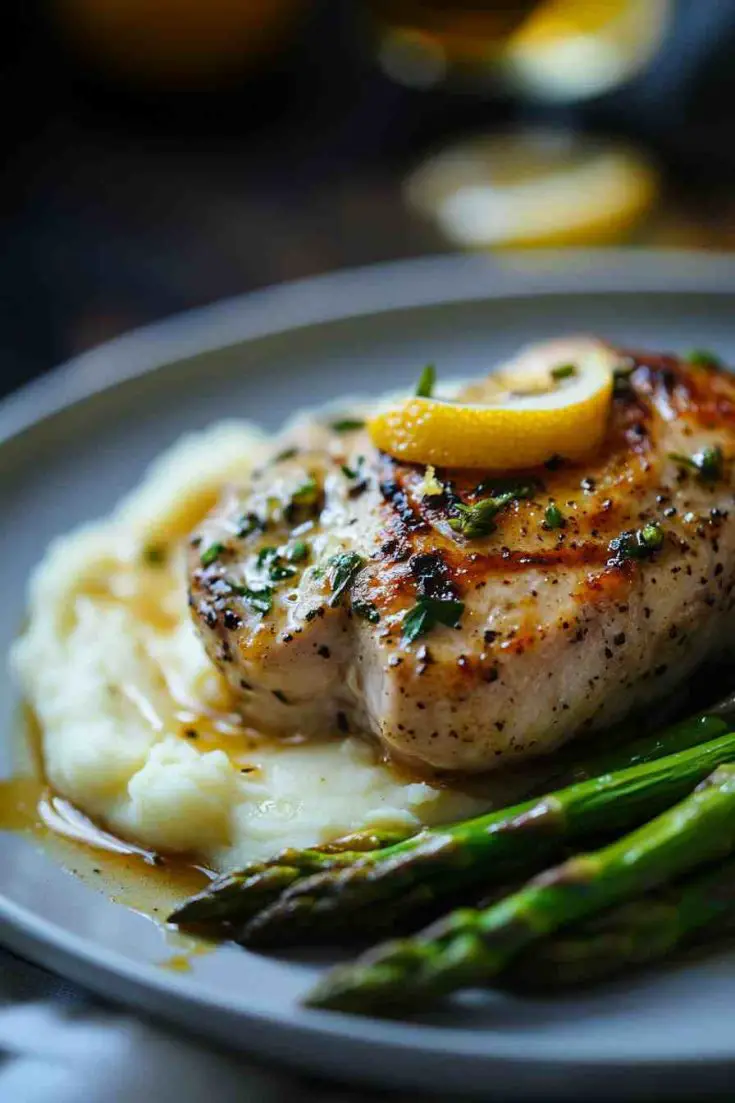 Slow Cooker Lemon Herb Boneless Pork Loin with Garlic Butter