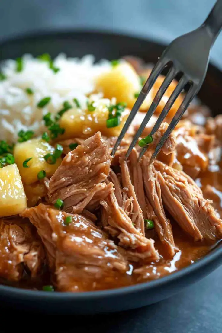 Slow Cooker Pineapple Teriyaki Pork Loin