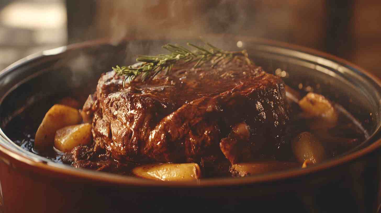 Slow Cooker Red Wine Braised Beef Roast