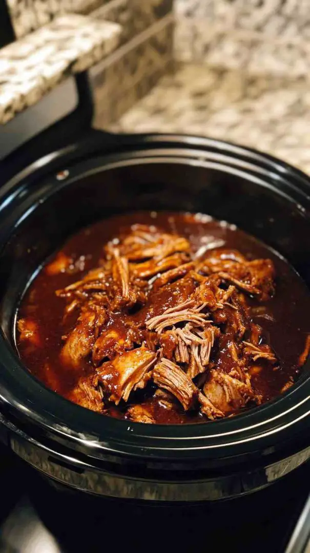 Slow Cooker Southern-Style BBQ Pulled Pork in the Crock Pot