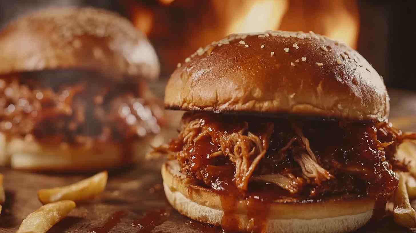 Slow Cooker Sweet and Spicy BBQ Pulled Pork Sandwiches