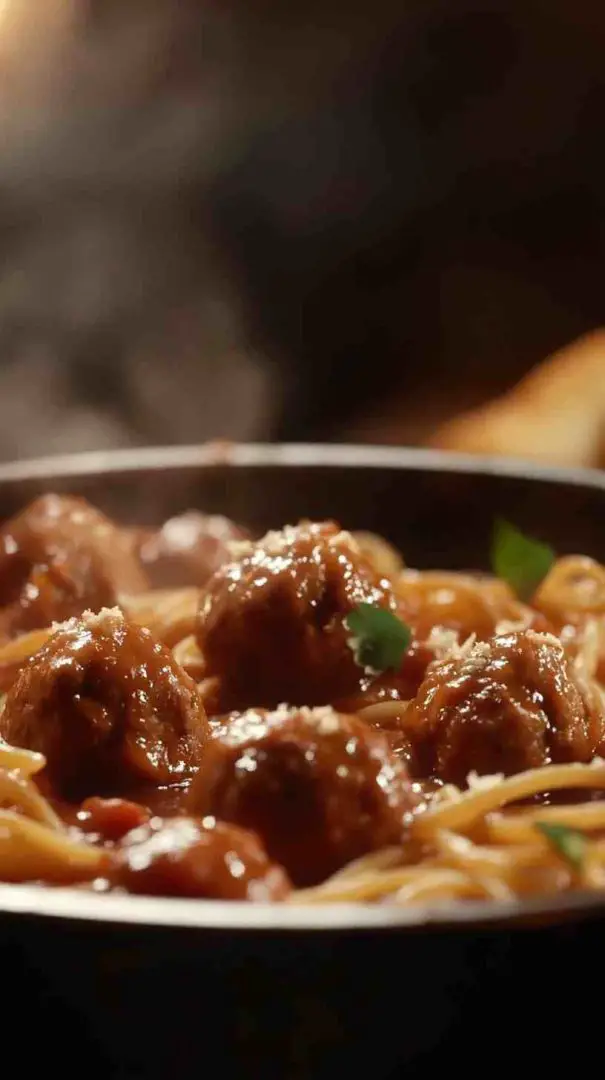 Slow Cooker Spaghetti and Meatballs