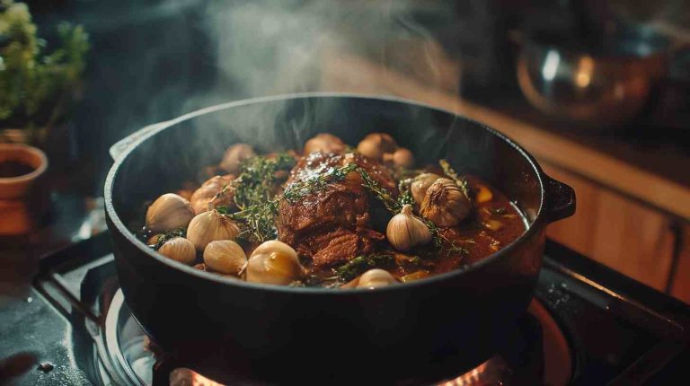 Tender Pot Roast with Garlic and Herbs