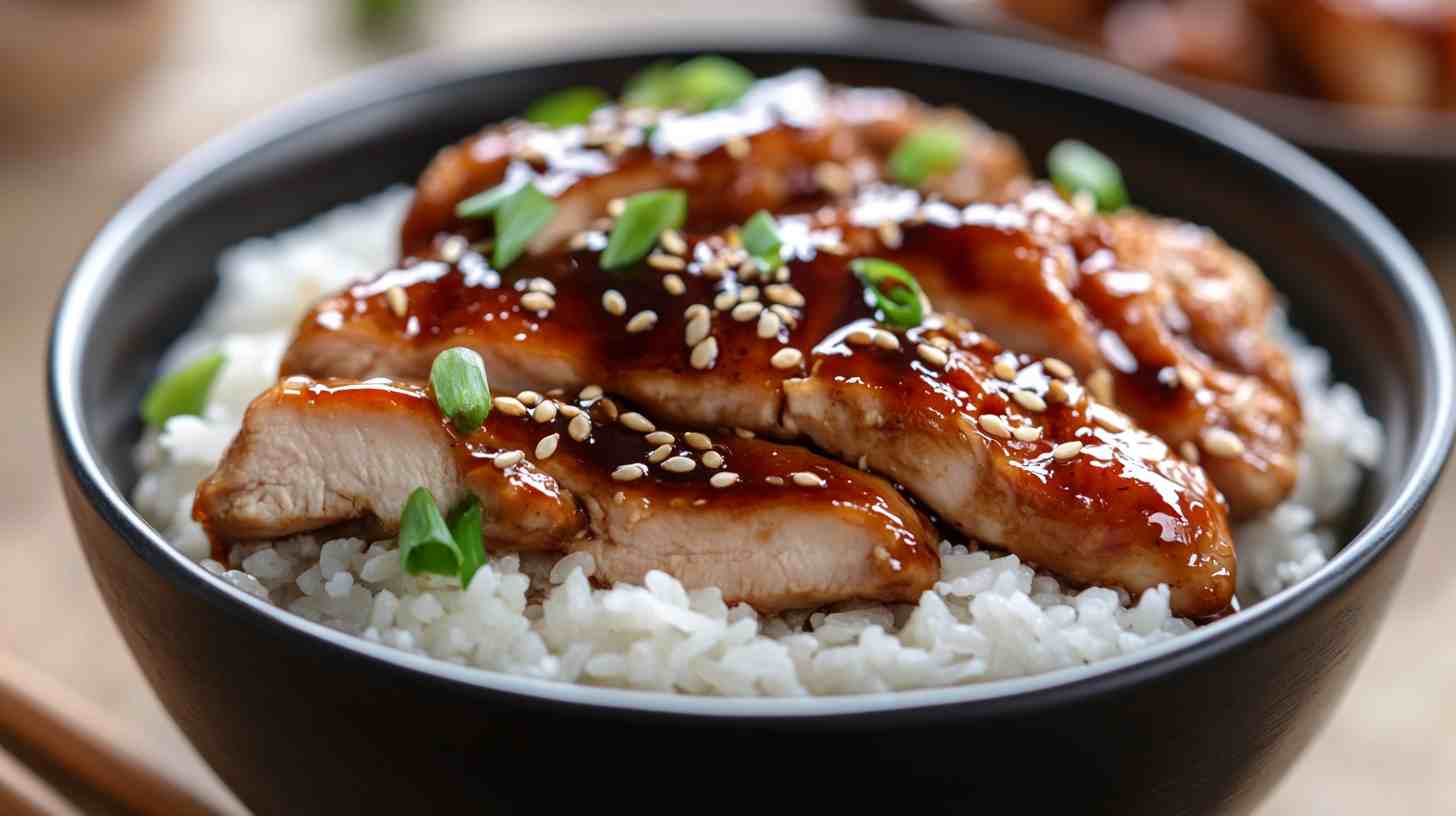 Teriyaki Boneless Chicken Crock Pot Bowl