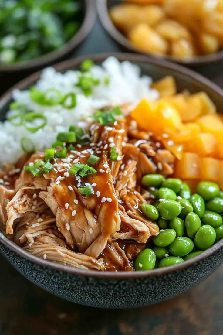 Teriyaki Boneless Chicken Crock Pot Bowl