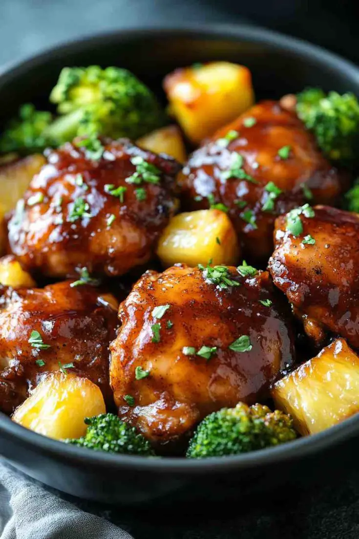 Teriyaki Glazed Crock Pot Chicken Thighs