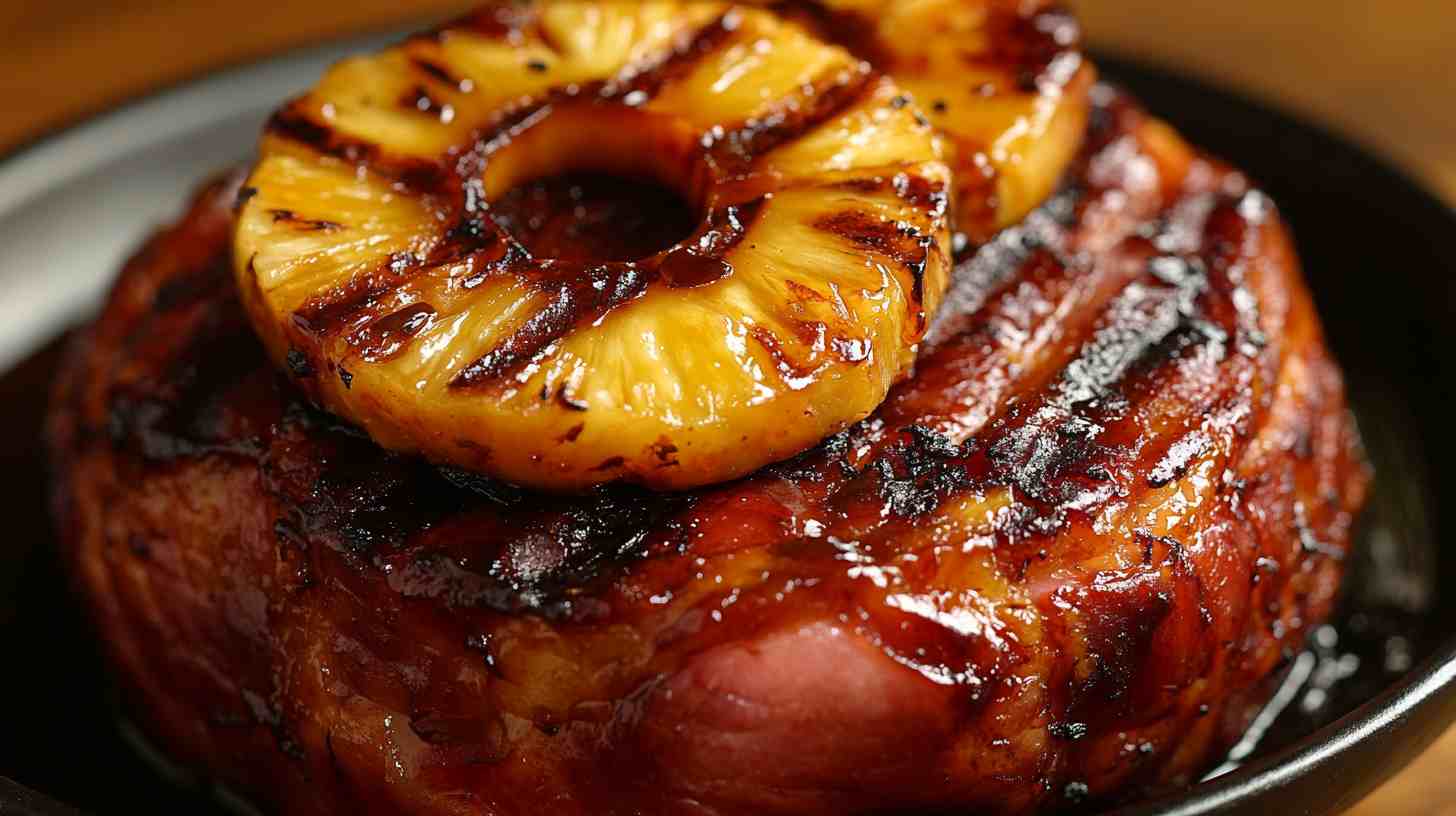 Slow Cooker Teriyaki Pineapple Ham