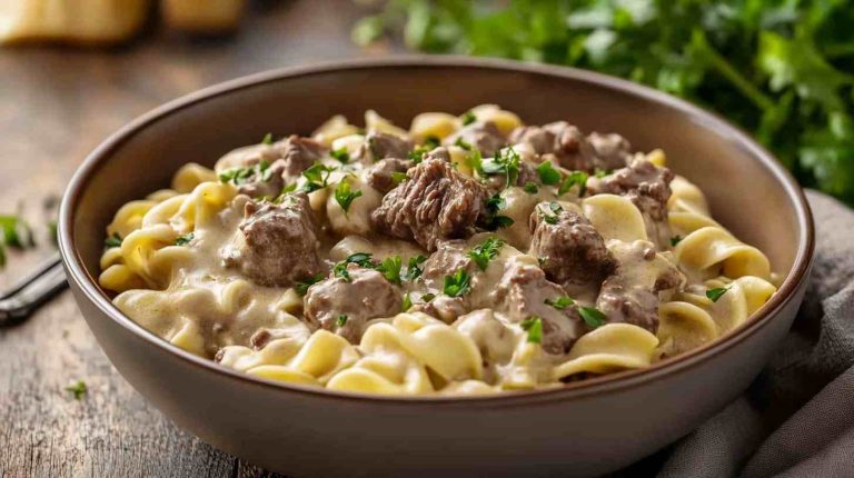 The Best Ever Crockpot Beef Stroganoff for Busy Nights