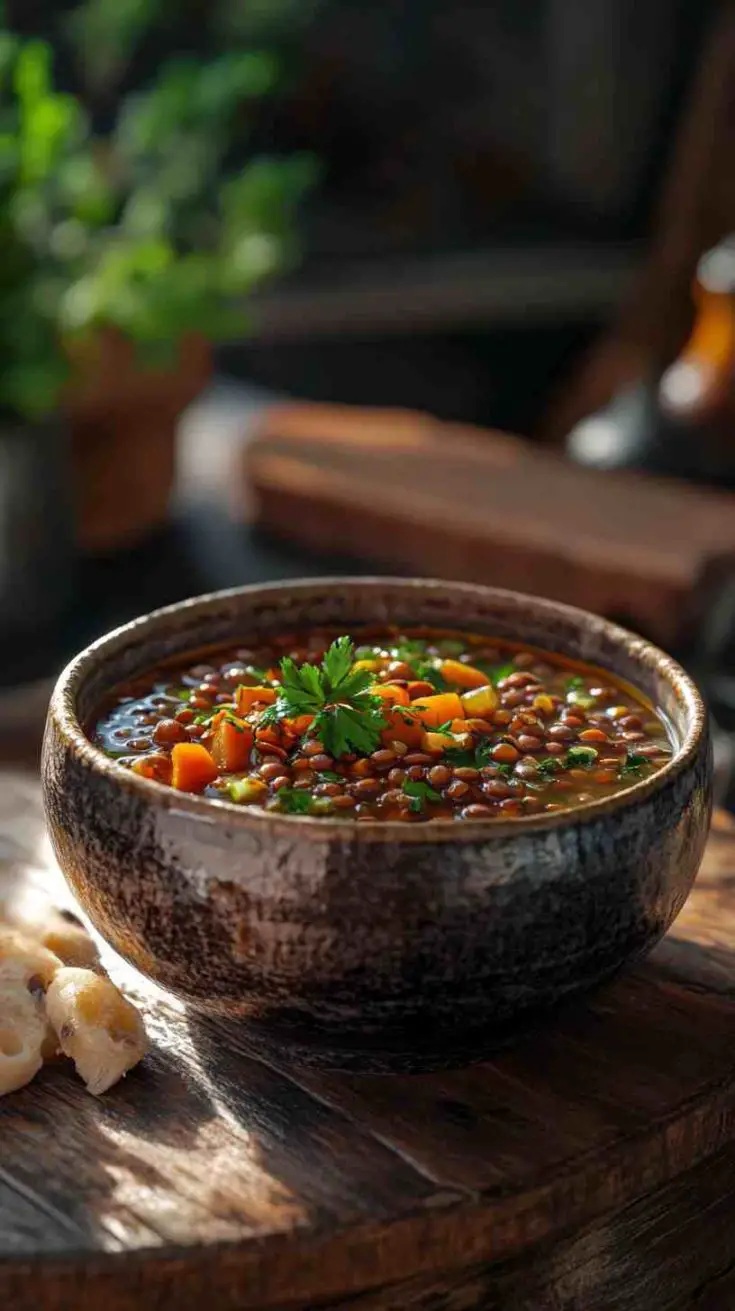 Slow Cooker Vegetarian Lentil Soup