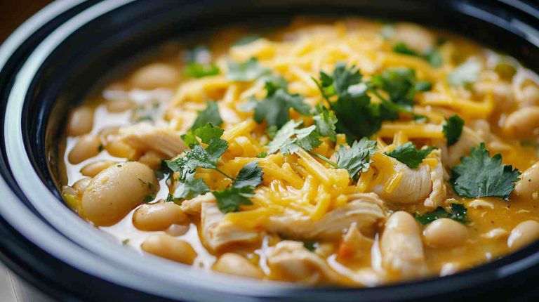 Yummy Slow Cooker White Chicken Chili