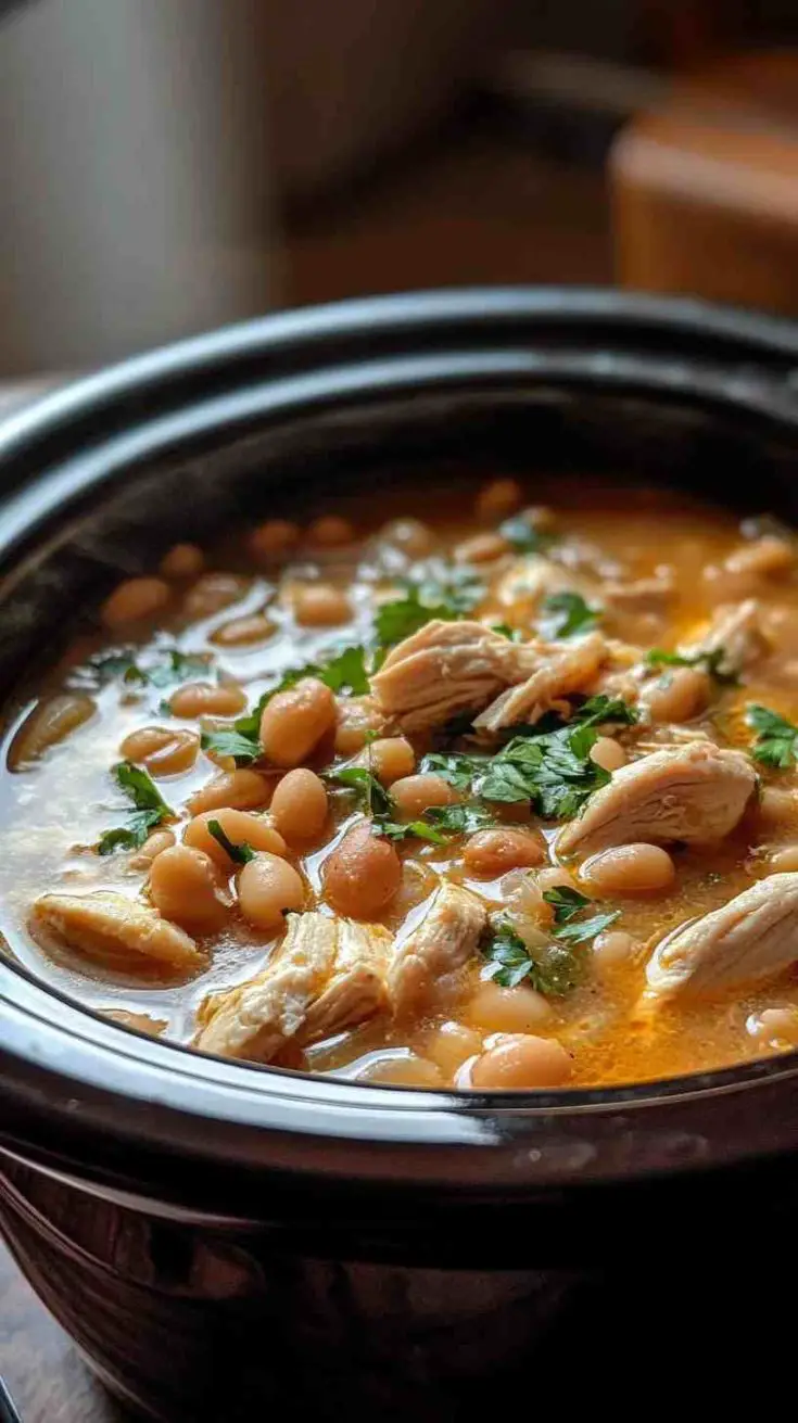 Slow Cooker White Chicken Chili