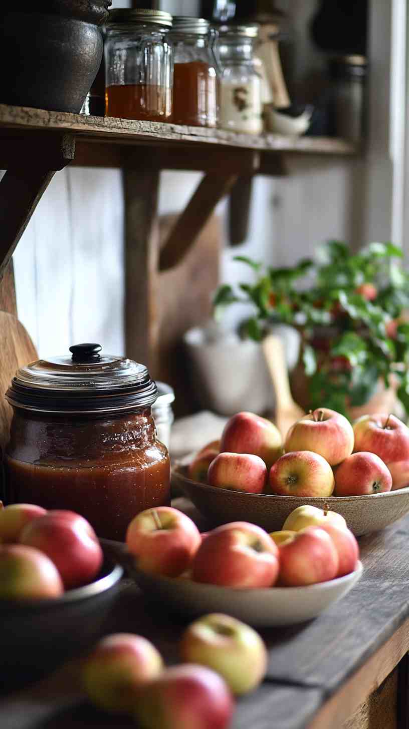 All-Natural Slow Cooker Apple Butter with Maple Syrup