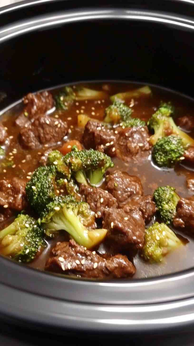 Asian-Inspired Beef and Broccoli in the Slow Cooker