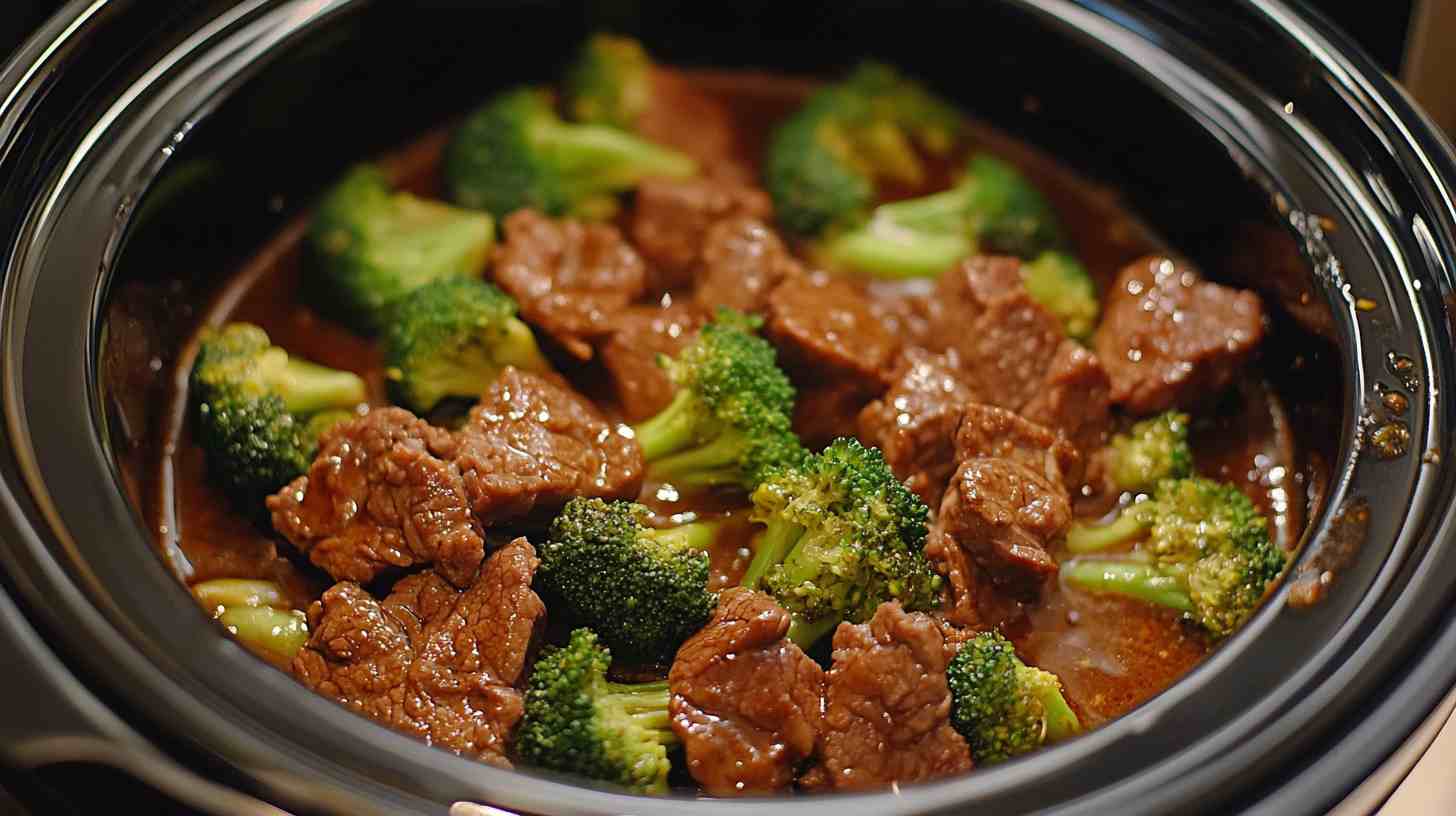 Asian-Inspired Beef and Broccoli in the Slow Cooker
