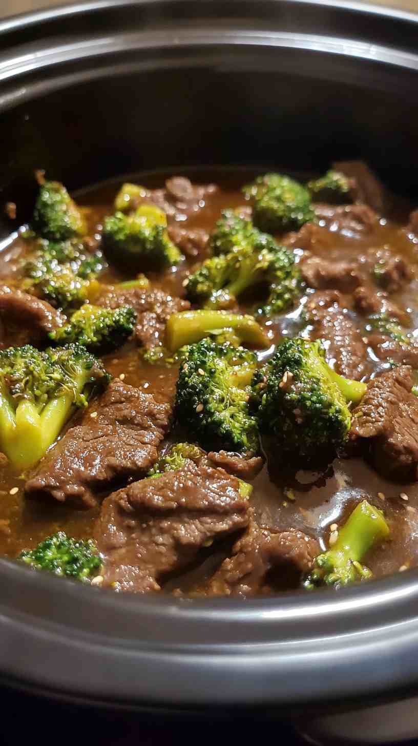 Asian-Inspired Beef and Broccoli in the Slow Cooker