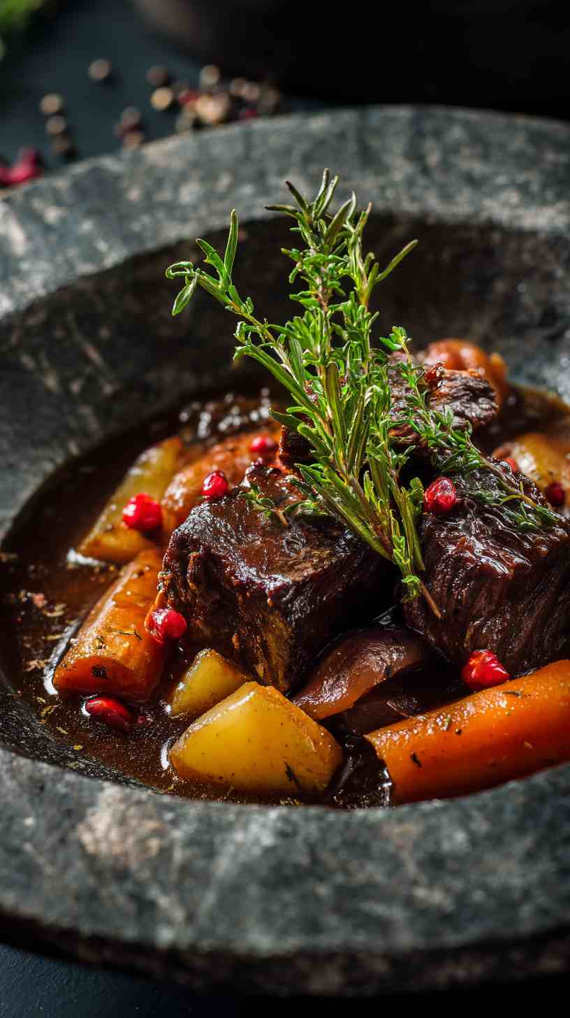 Chunky Crockpot Vegetable and Beef Braise