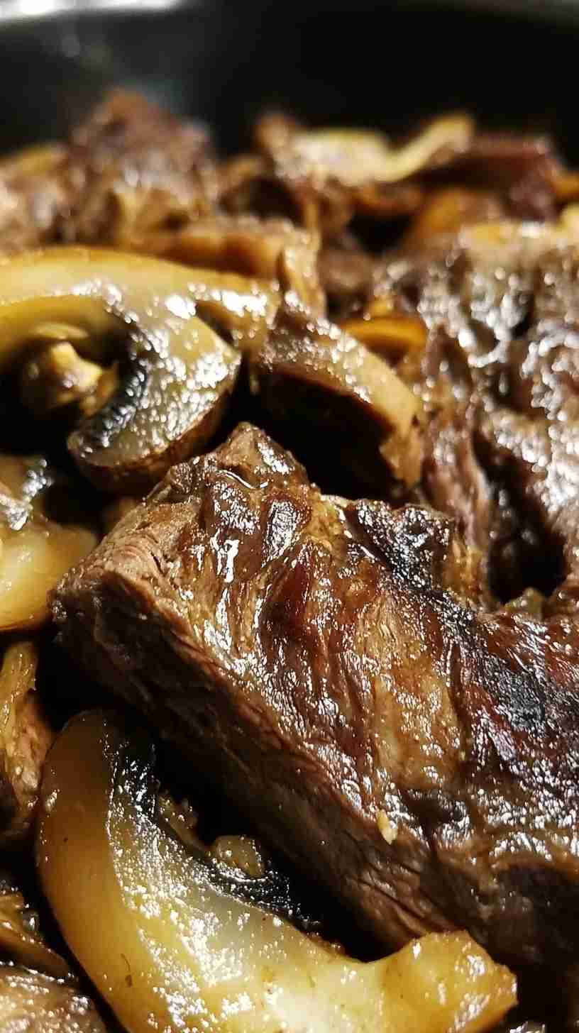 Classic Crock Pot Beef Arm Roast with Mushrooms