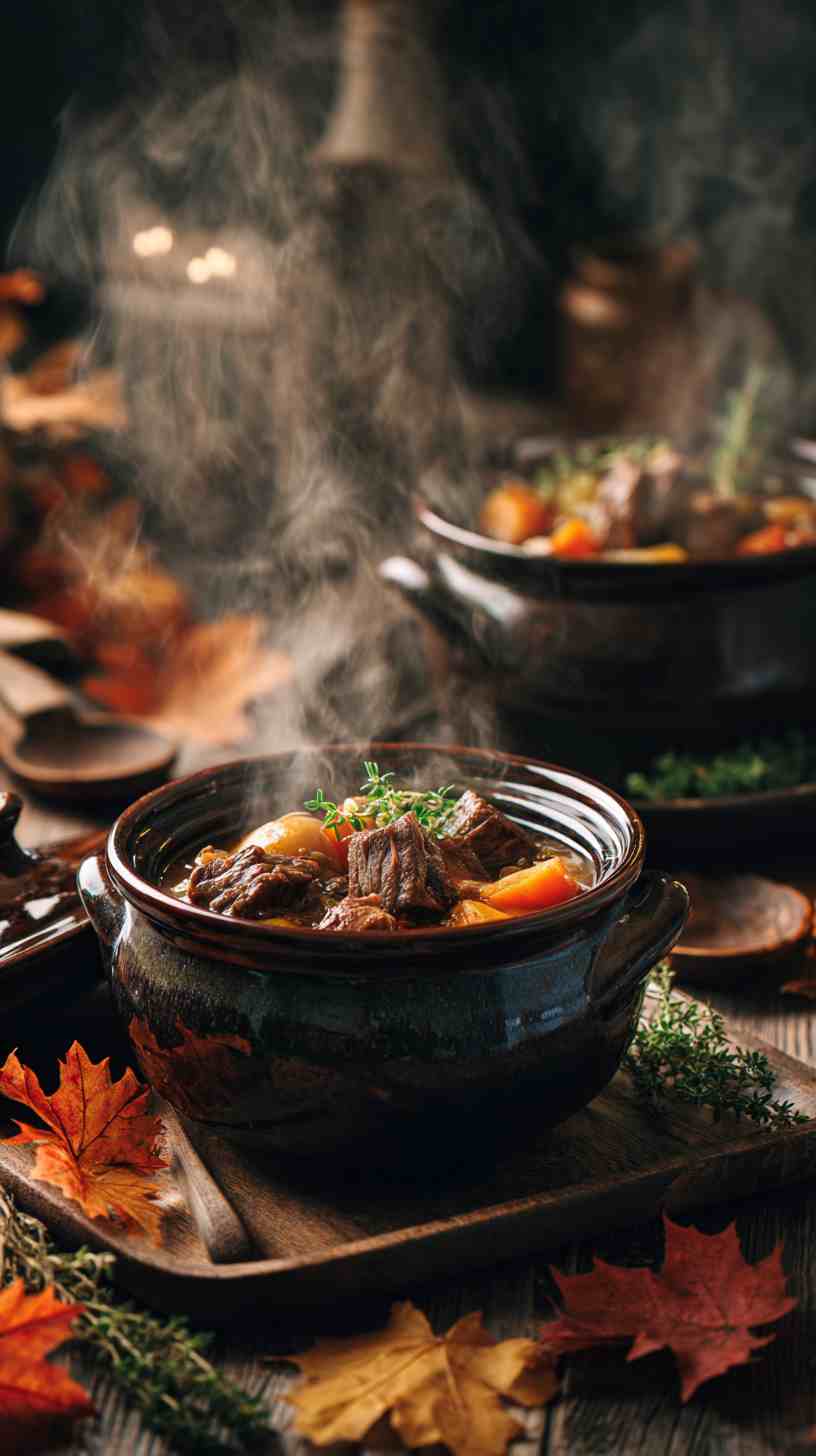 Classic Crockpot Beef Stew with Root Vegetables