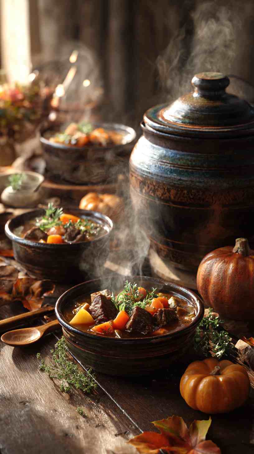 Classic Crockpot Beef Stew with Root Vegetables