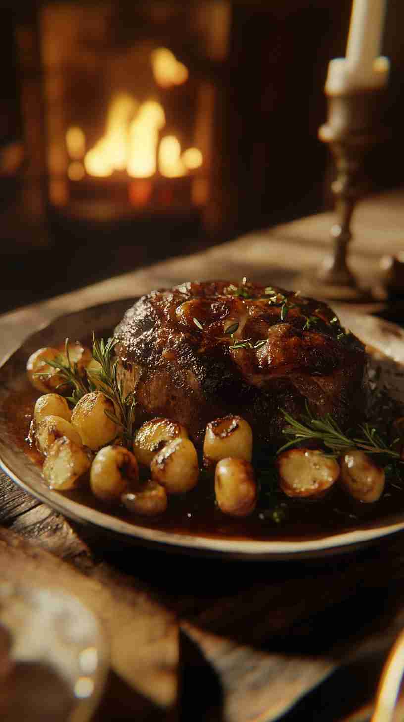 Classic Slow Cooker Arm Roast with Onions and Mushrooms