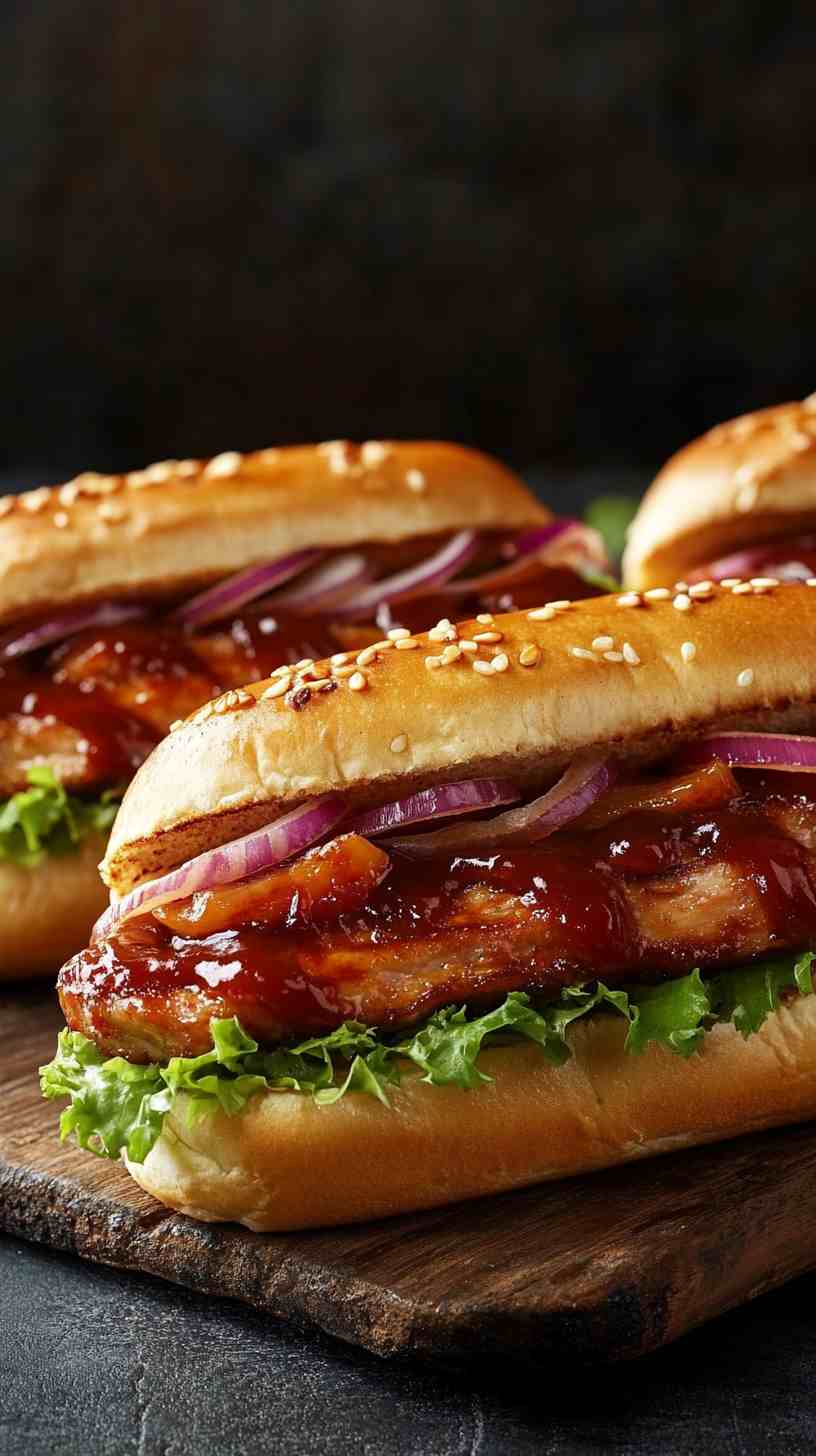 Classic Slow Cooker BBQ Pork Loin Sandwiches