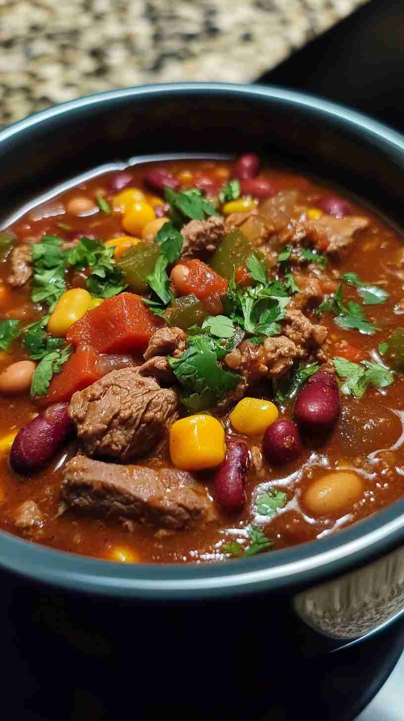 Classic Slow Cooker Beef Chili